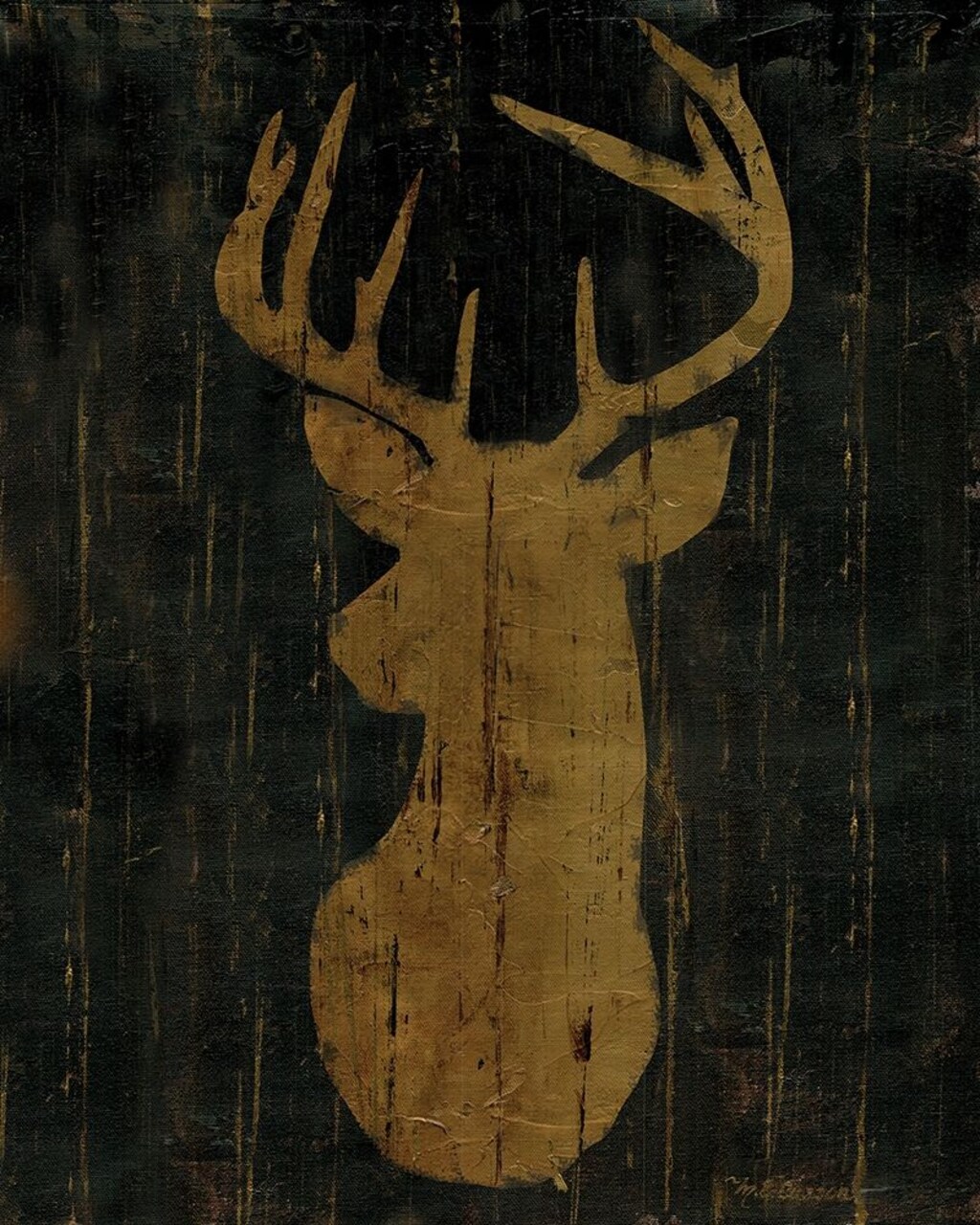 Rustic Lodge Animals Deer Head Poster Print by Marie Elaine Cusson - Item # VARPDXRB12737MC